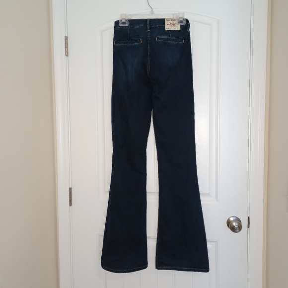 True Religion Fey Modern High Rise Flare Jeans Women's Sz 26 - Picture 4 of 13